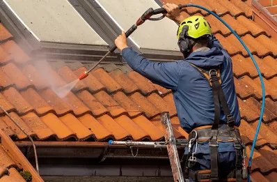 Démoussage et hydrofuge de toiture à Poincy